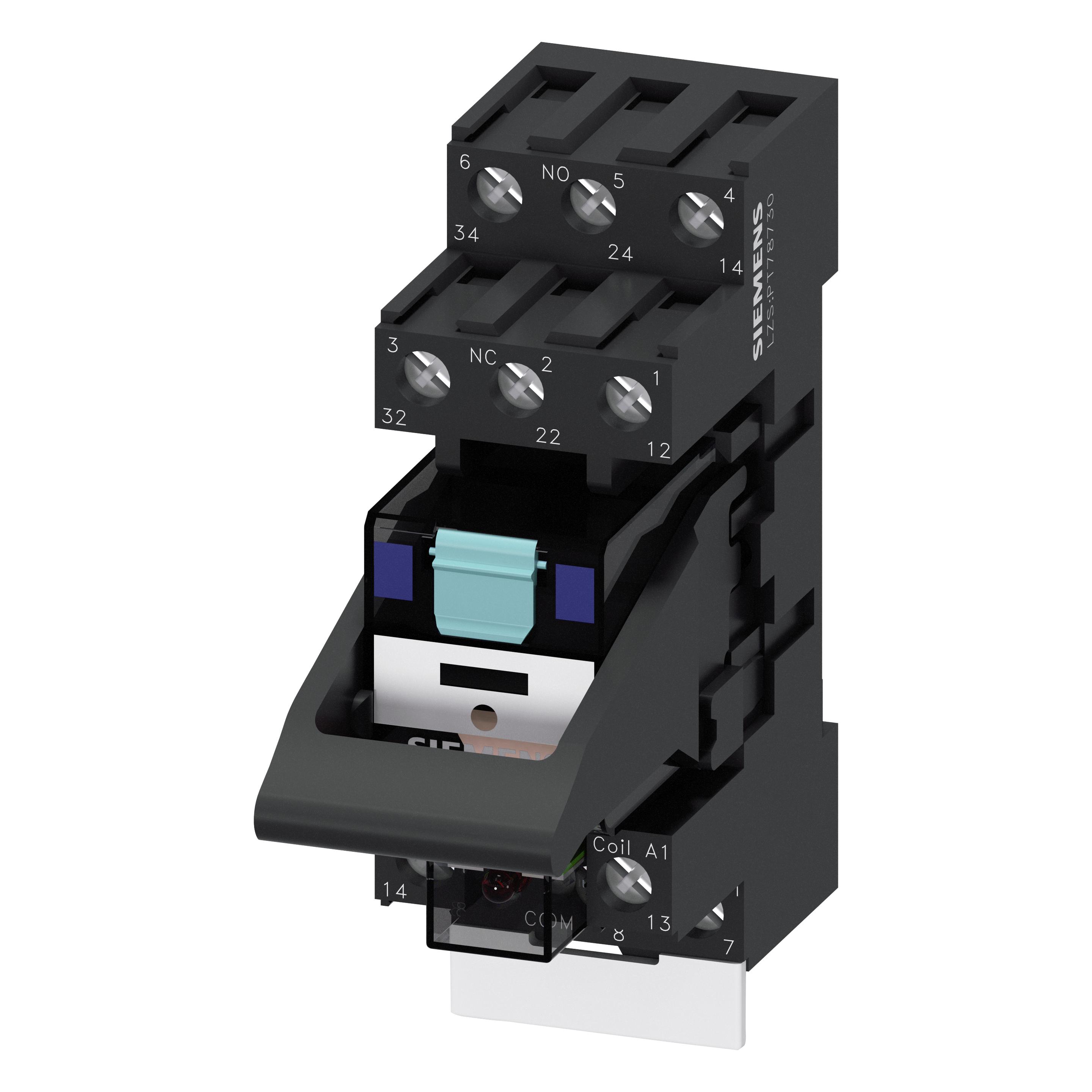 Siemens RELAY, PLUG IN,COMPACT, 3 CO, LED,24VDC, Relais