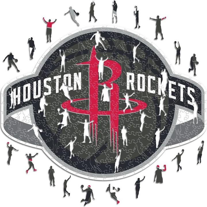 Image du produit Iconic NBA - Houston Rockets - Logo - Puzzle en bois Taille S (150 Pièces) (150 pièces)