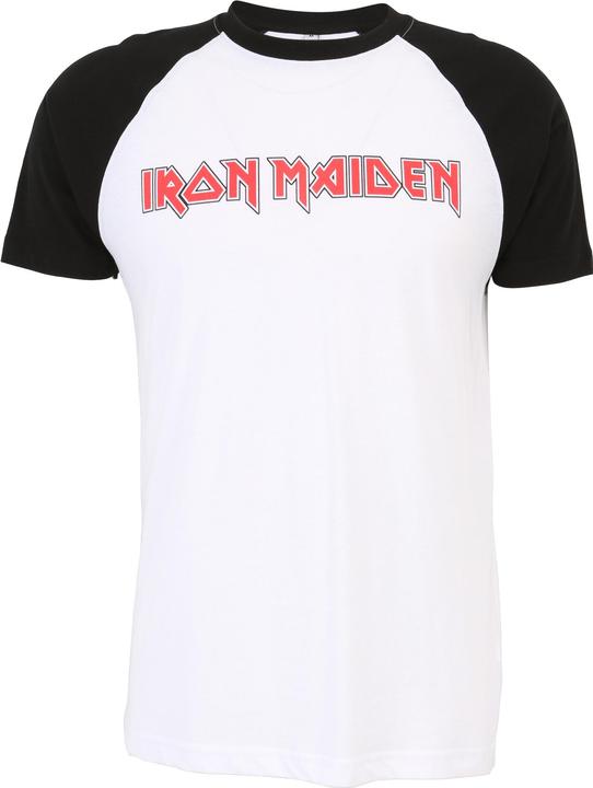 Produktbild Merchcode Iron Maiden Logo Baseball Tee - 18717 (M)