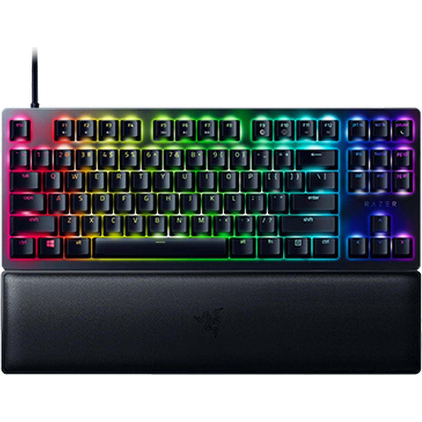 Razer Huntsman V2 (US, Kabelgebunden), Tastatur, Schwarz