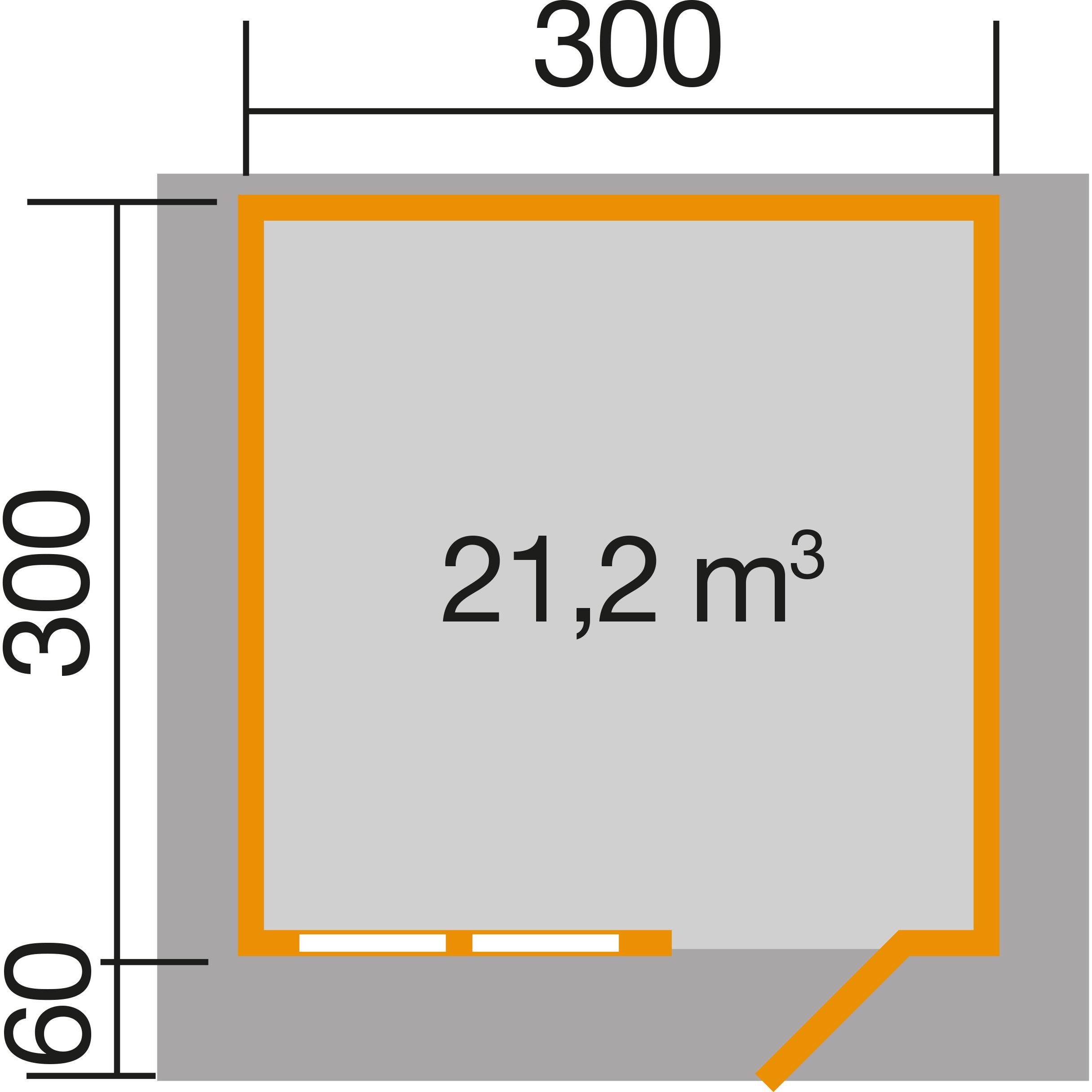 Thumbnail - Weka Holzbau, Gartenhaus + Gartenschrank, 139 A Gr.2