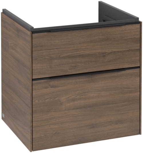 Actual product image Villeroy & Boch Subway 3.0, 572x576x478 mm, washbasin cabinet, 2 drawers, C578L2