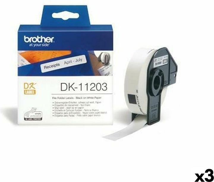 Actual product image Brother P-Touch File Folder Labels (1.70 cm, White)