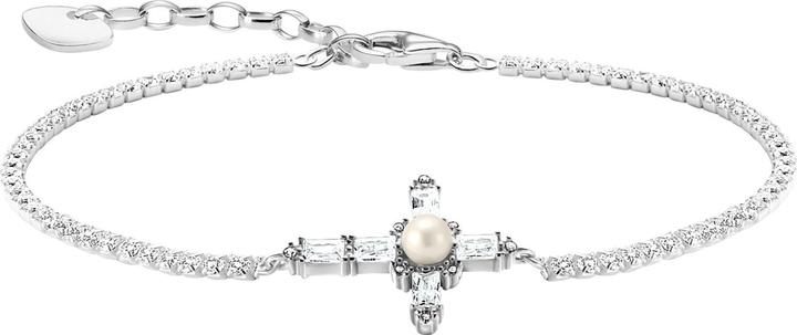 Produktbild Thomas Sabo Armband Cross Romance (19 cm, Süsswasserzuchtperle, 925 Sterling Silber)