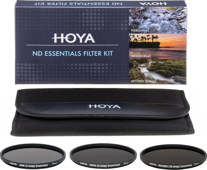 Produktbild Hoya 72mm ND Essentials Filter Kit 8/64/1000 (72 mm, ND- / Graufilter)