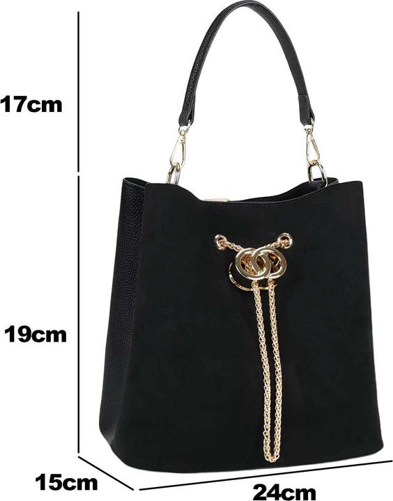 Immagine prodotto Gallantry Damen Beuteltasche Wildlederoptik Kette