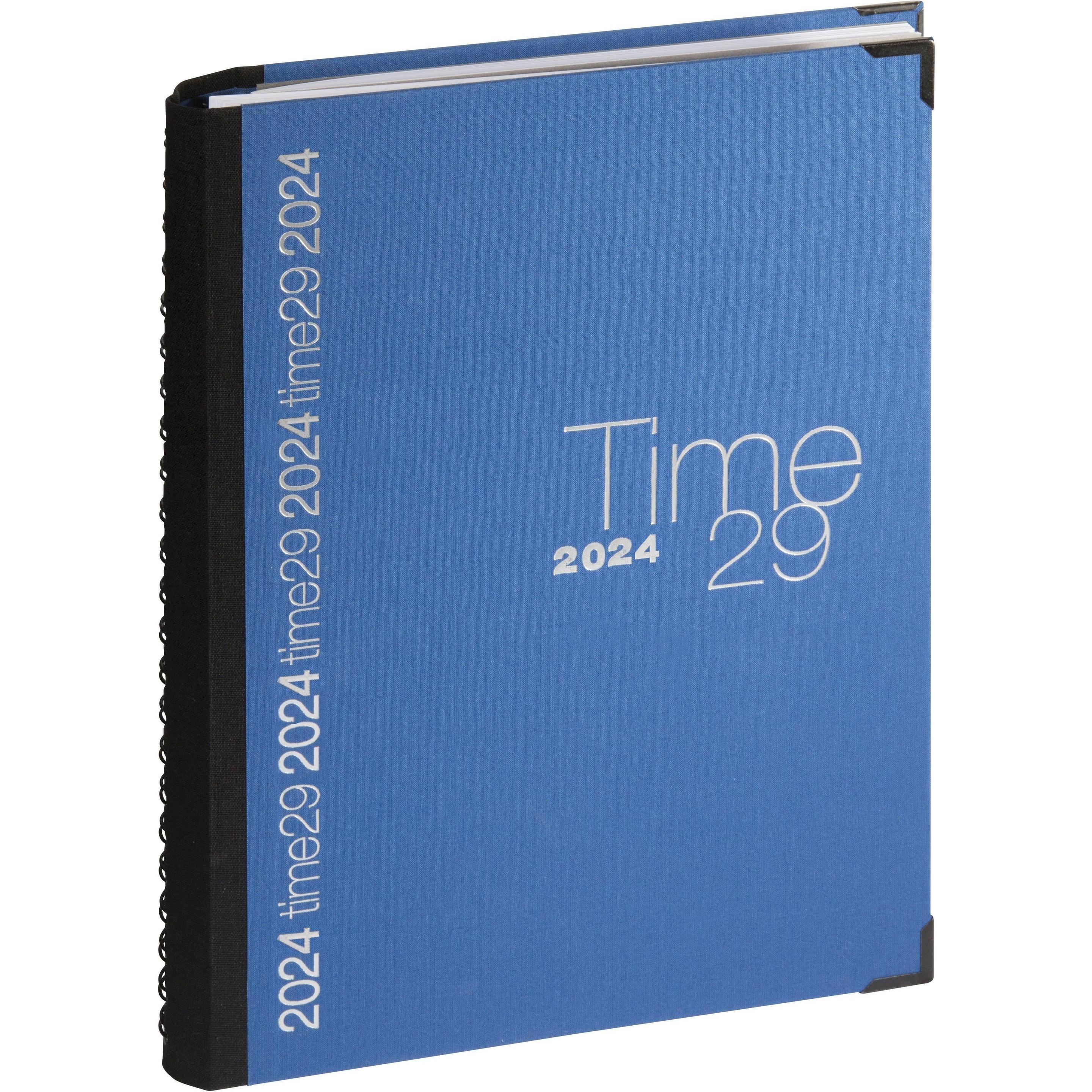 Quo Vadis, Agenda, Time 29 mit Spirale 2 Farben farblich sortiert 2024 (Deutsch)