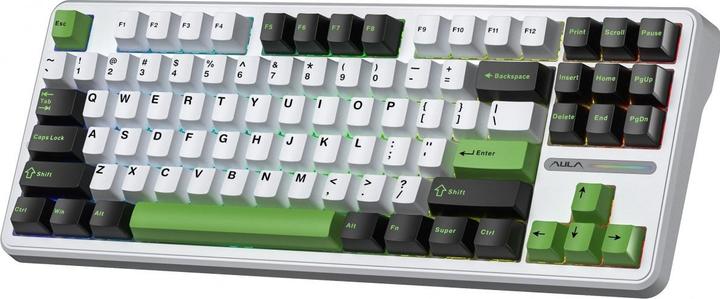 Produktbild Aula Gasket F87 Thunder Black GrayWoodV3 RGB Tastatur (Eng. Int., Kabelgebunden, Kabellos)