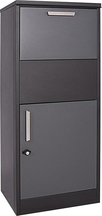 Wiltec XPOtool parcel box Standing letter box anthracite 50x39x12cm Parcel box at home steel