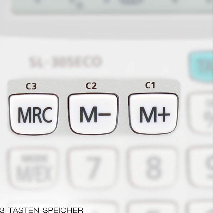 Image du produit Casio Sl-305eco (Cellules solaires, Piles)