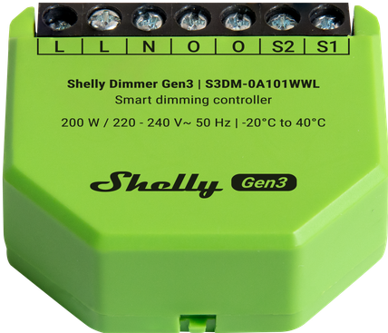 Image du produit Shelly Dimmer Gen3 (Actionneur de variateur)