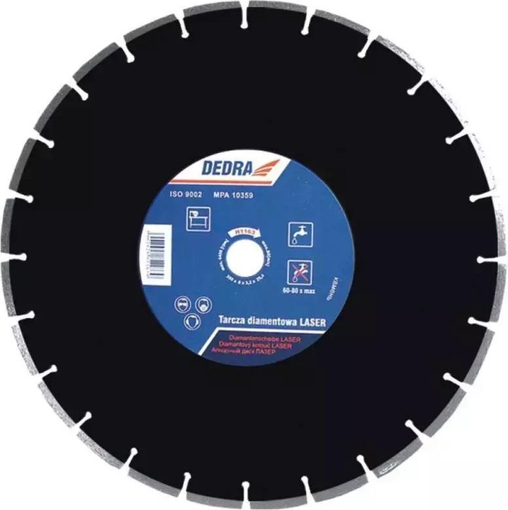 Actual product image Dedra Tarcza laser ASPHALT 300mm 25.4mm H1182