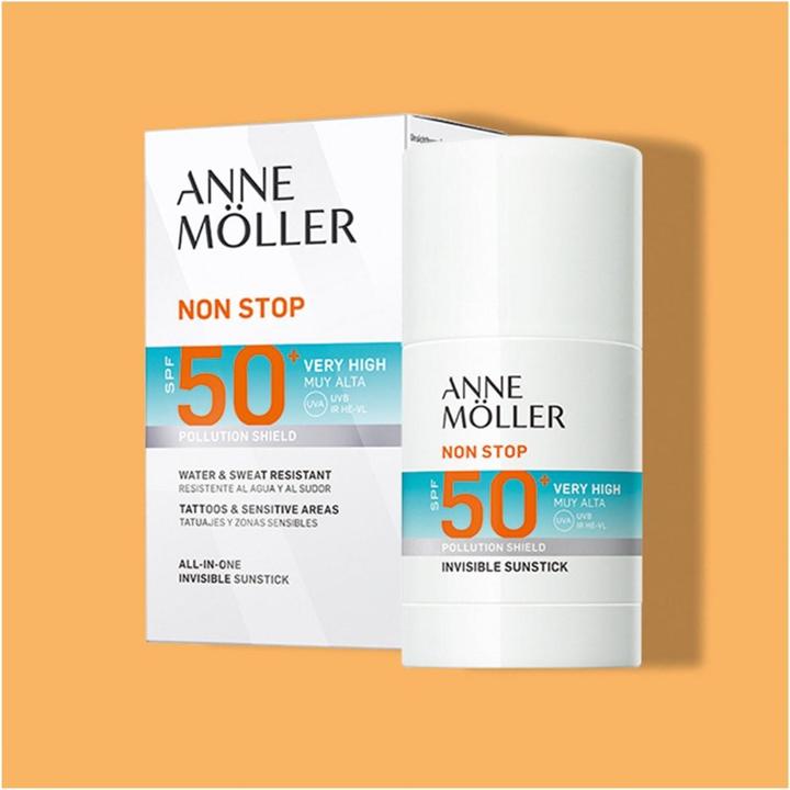 Actual product image Anne Möller NON STOP sunstick SPF50+ 25 gr (Sun spray, SPF 50+, 25 g)