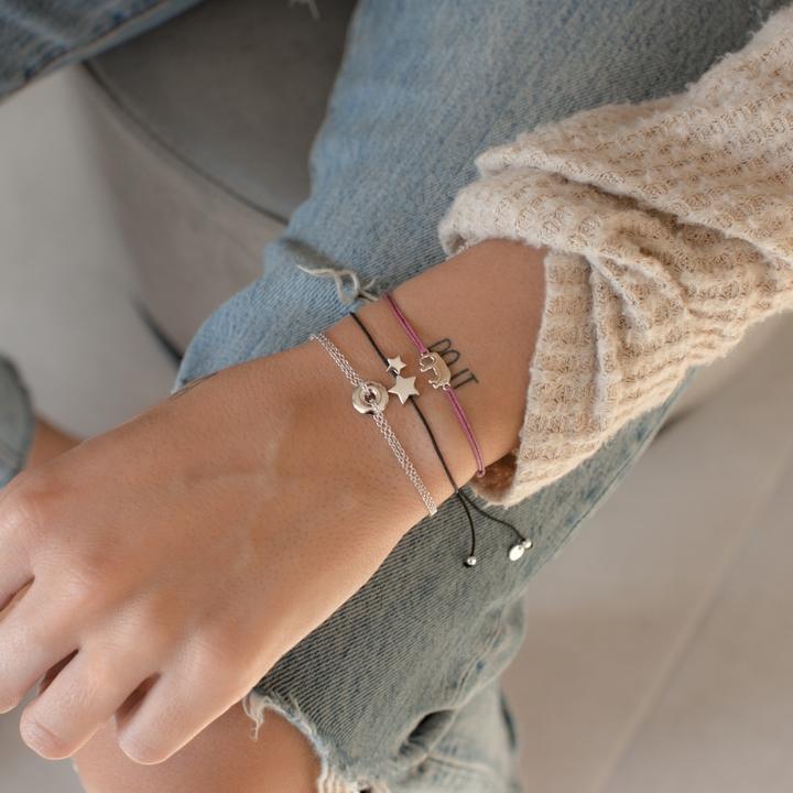 Immagine prodotto Glanzstücke München Stella da donna in argento 15,0 - 22,0 cm, regolabile in modo flessibile - 9536 (22 cm, Argento)