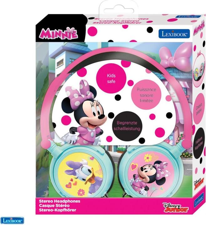 Produktbild Lexibook Disney Minnie Mouse Stereo Kopfhörer für Kinder, faltbar, kabelgebunden, mit Lautstärkebegrenzung