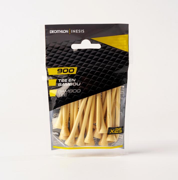 Actual product image Inesis Golf Tee 70 mm bamboo 25-pack