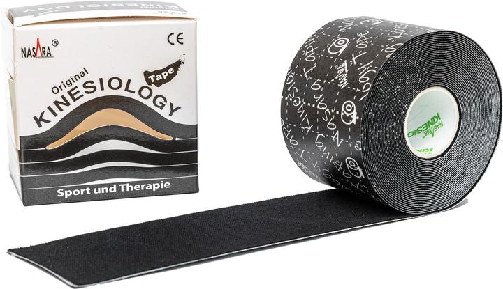 Image du produit Mikros NASARA Kinesiologie Tape Noir 5cmx5m, 1 pc PFL (5 m)