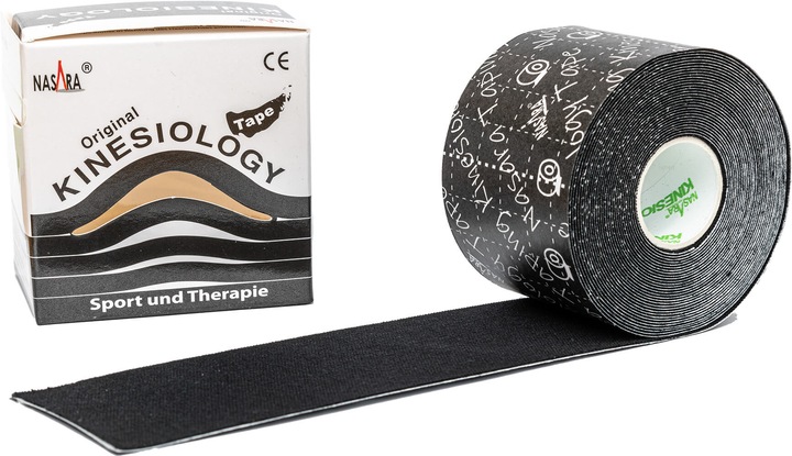 Actual product image Mikros NASARA Kinesiology Tape Black 5cmx5m, 1 pc PFL (5 m)