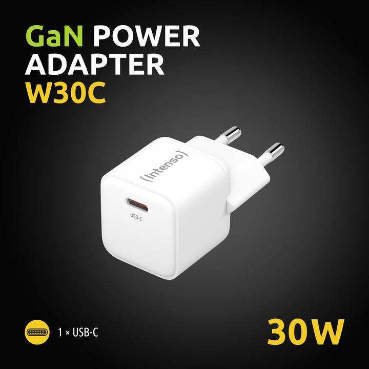 Produktbild Intenso 1x USB-C GAN Adapter weiss (30 W, 1 Port)