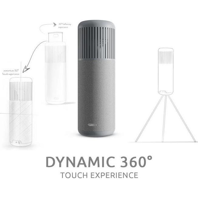 Thumbnail - HiFuture Wegde LED Bluetooth Lautsprecher (8 h, Akkubetrieb), Bluetooth Lautsprecher, Grau