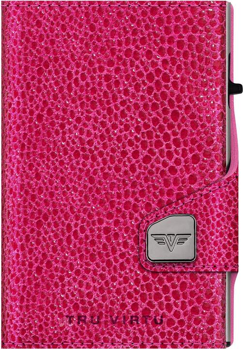 Actual product image Tru Virtu Click & Slide credit card holder wallet RFID leather 6.5 cm