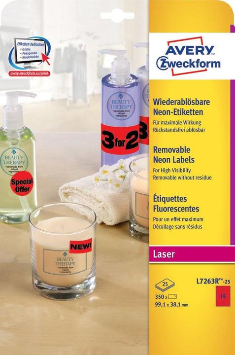 Immagine prodotto Avery Etichette al neon