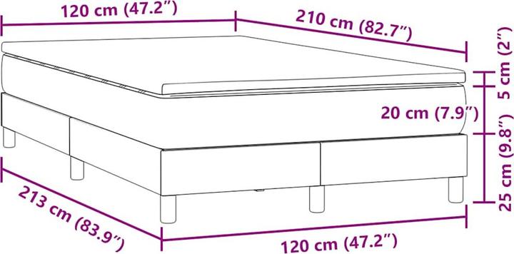 Produktbild vidaXL Carna (120 x 210 cm)