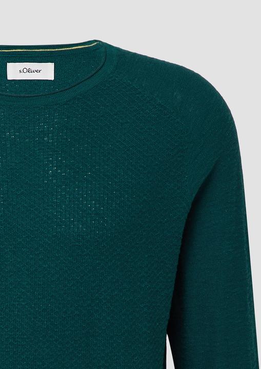 Image du produit s.Oliver Strickpullover Strukturierter Pullover aus Baumwolle (XXL)