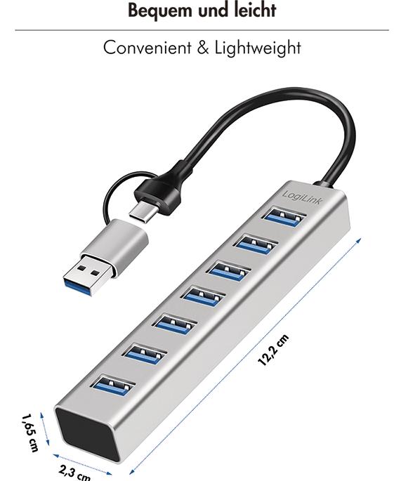 Produktbild LogiLink Prüfen (USB-C, 7 Ports)