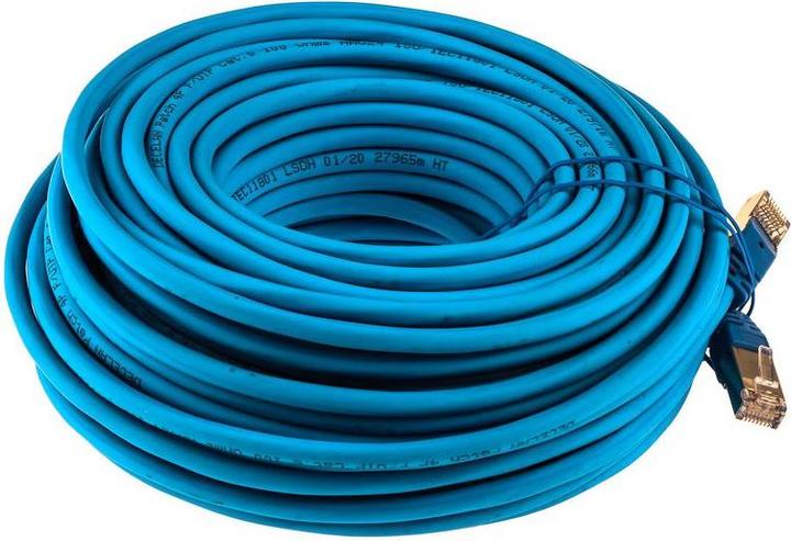 Actual product image RS PRO Patch cord Cat6 FTP LSZH Blue 25m (FTP, CAT6, 25 m)