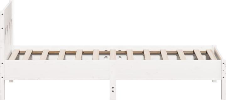Actual product image vidaXL Bett mit Kopfteil Kiefer (90 x 190 cm)