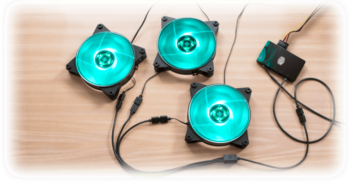 Actual product image Cooler Master RGB splitter cable