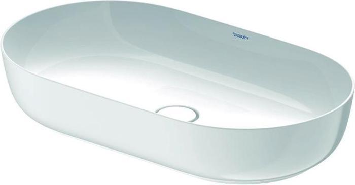 Duravit Countertop basin LUV o ÜL HLB 700x400mm o HL white satin WG (Top-mounted sink, 40 cm, 70 cm)