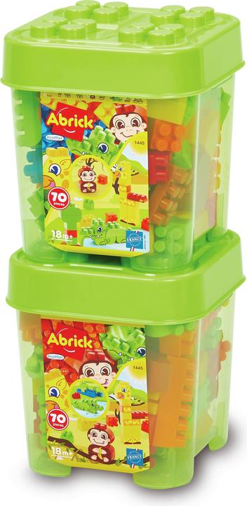 Image du produit Ecoiffier Baril Jungle 70 Pieces Abrick