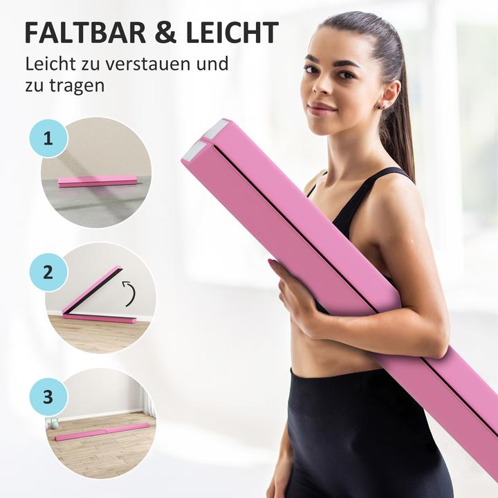 Produktbild SportNow Schwebebalken Kunststoff, Polyester Hellrot
