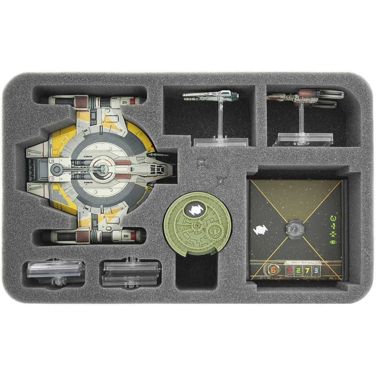 Feldherr HSFZ050BO - Inserto in schiuma per Shadow Caster di Star Wars X-WING, astronavi e (Schiuma solida)