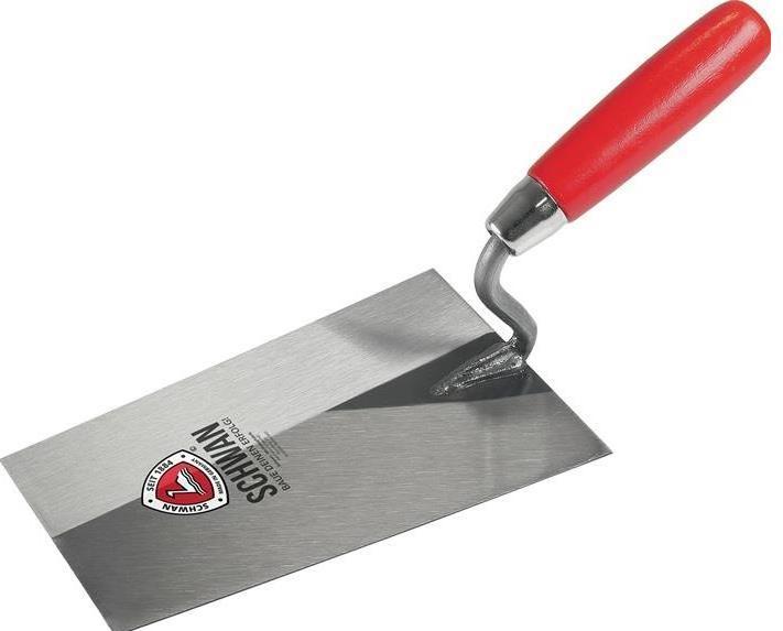 Immagine prodotto Schwan Frattazzo tirolese lunghezza 325 mm larghezza 130 mm manico in legno, collo a S in acciaio temprato (13 cm)