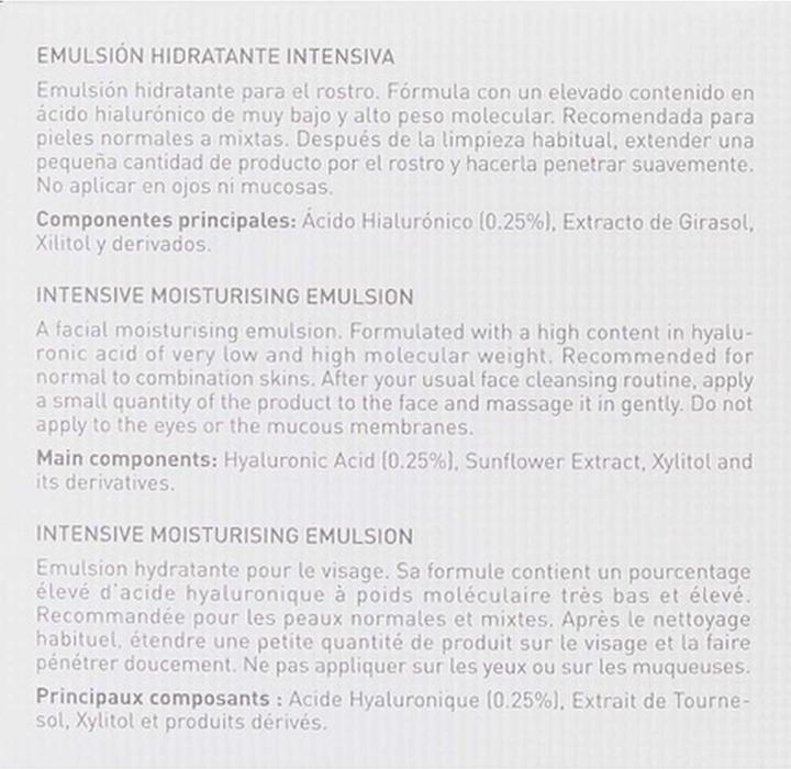 Actual product image Skeyndor Power Hyaluronic Intensive Moisturising Emulsion (50 ml, 24h cream)