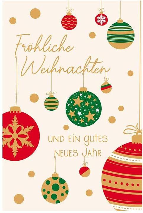ABC Weihnachtskarten-Set A6, 6 Stück (6 Stk.)