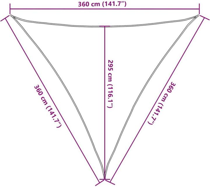 Image du produit vidaXL Sonnensegel (150 x 360 cm)