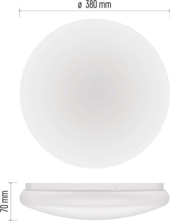 Produktbild Emos LED-Deckenleuchte TIVI, A CLASS, rund weiss 12,5W, IP44, Warmweiss (1875 lm)