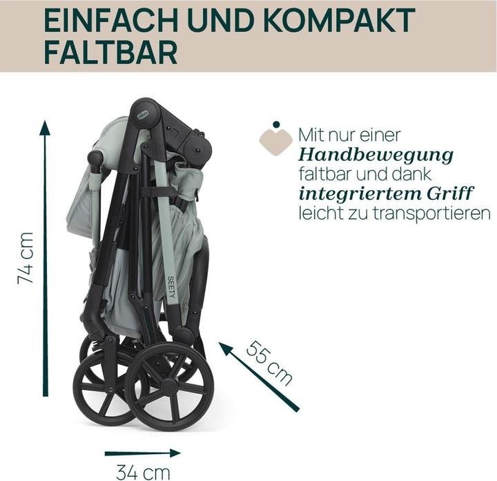 Actual product image Chicco Seety Stroller (0 Months - 4 years)