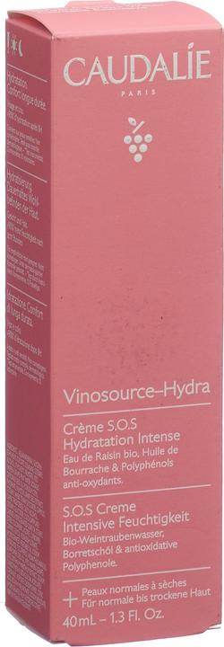 Actual product image Caudalie Vinosource Hydra Cream SOS (40 ml, 24h cream)
