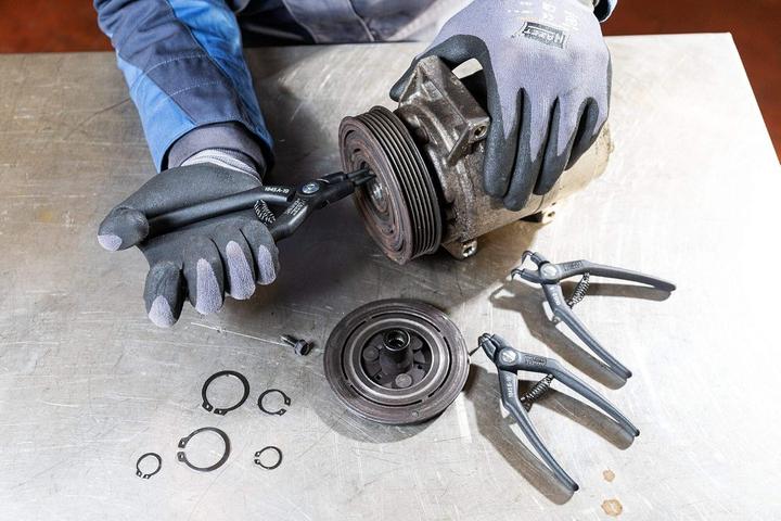 Image du produit HAZET Jeu de pinces à circlips 1845/8 ∙ Nombre d'outils : 8