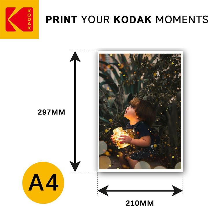 Productafbeelding Kodak Picture Paper 230g 11,8 mil Glossy A4x50 (9891266) (230 g/m², A4, 50 Pcs.)