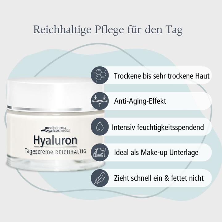 Produktbild Medipharma Hyaluron Tagescreme Reichh, 50 ml CRE (50 ml, Tagescreme)