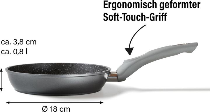 Produktbild Stoneline Gourmundo Bratpfanne 18 cm (Bratpfanne, Aluminiumguss, 18 x 3.80 cm)