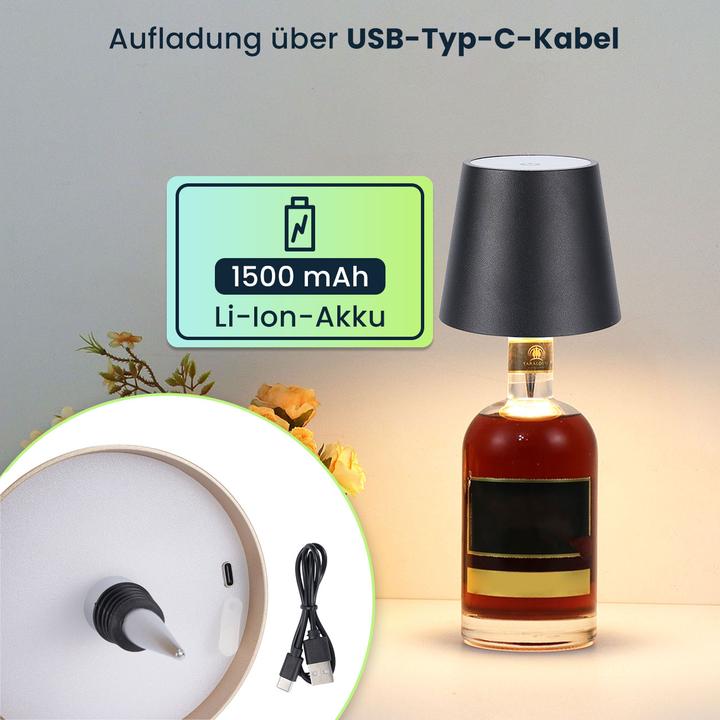Produktbild Casativo Akku Flaschenlampe