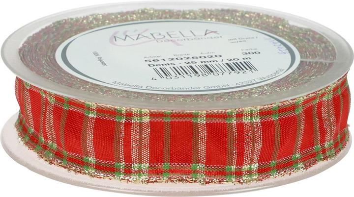 Produktbild Mabella Schottisches Dekoband Weihnachtsgeschenkverpackung