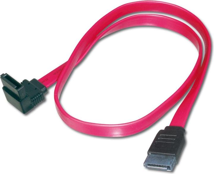 Actual product image Digitus SATA connection cable,L-type,0,5m (50 cm, SATA II, SATA III)